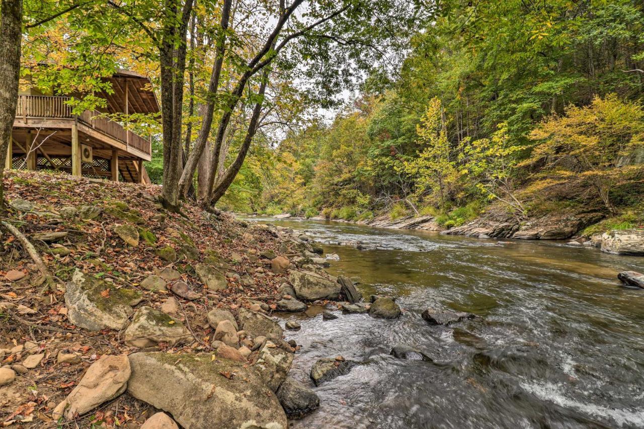 Villa Creekside Retreat With Deck, 18 Miles To Wolf Ridge Weaverville Exterior foto